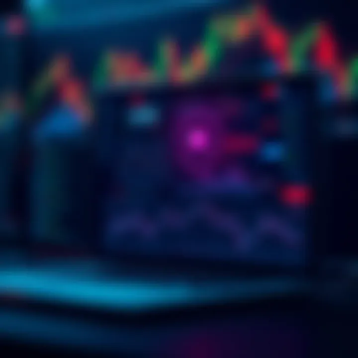 Conceptual illustration of secure online investment with CFD trading symbols and shield icon