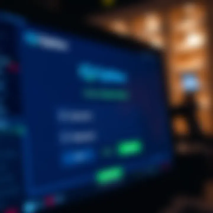 Secure login screen of the IQ Option platform showing username and password fields