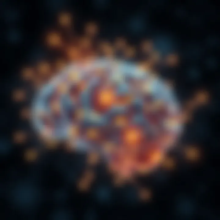 Illustration of brain with glowing neural connections symbolizing intelligence and cognitive processes