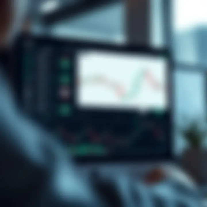 Interface of Quotex platform showing trading options and charts