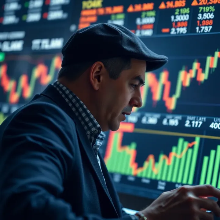 Financial charts illustrating market trends influenced by Brexit