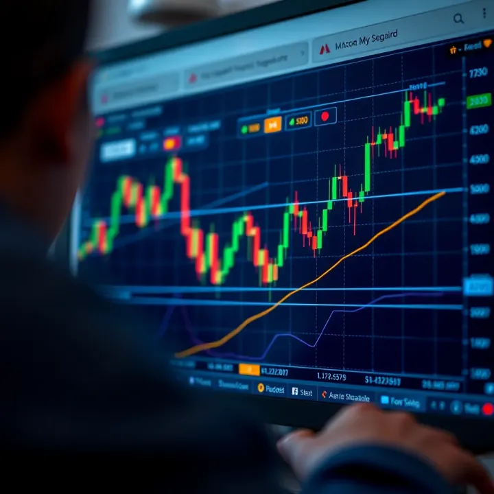 Secure online trading platform interface displaying forex currency pairs and market data