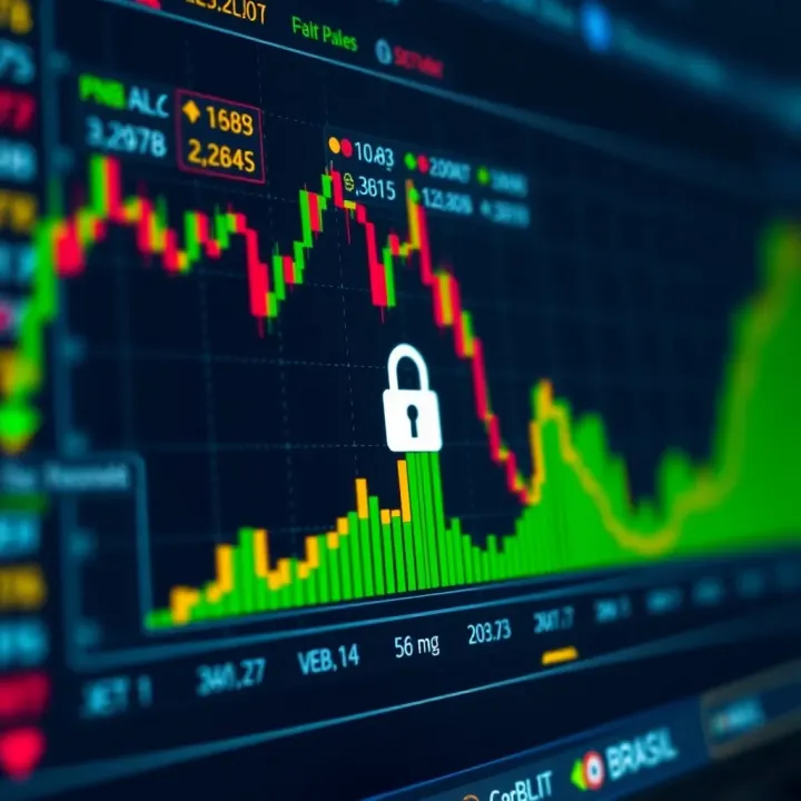 Graph showing security features of brokerage platforms for options trading in Brazil