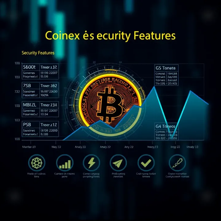 Graph showing Coinex cryptocurrency exchange security features overview
