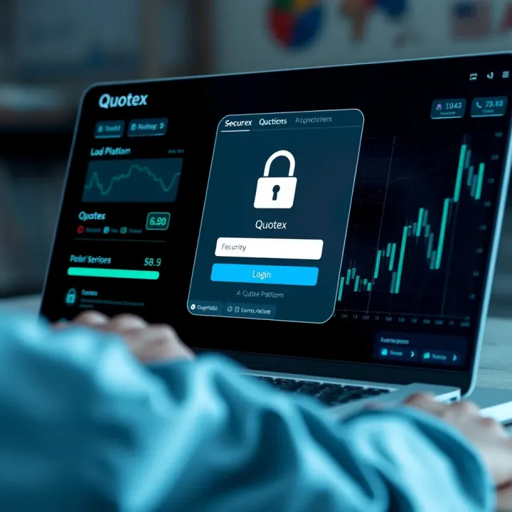 User logging into Quotex platform securely using login credentials