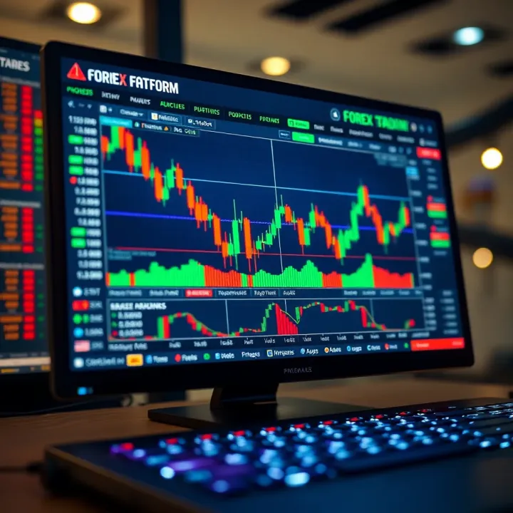 Interface of a reliable online Forex trading platform with currency charts and trading options