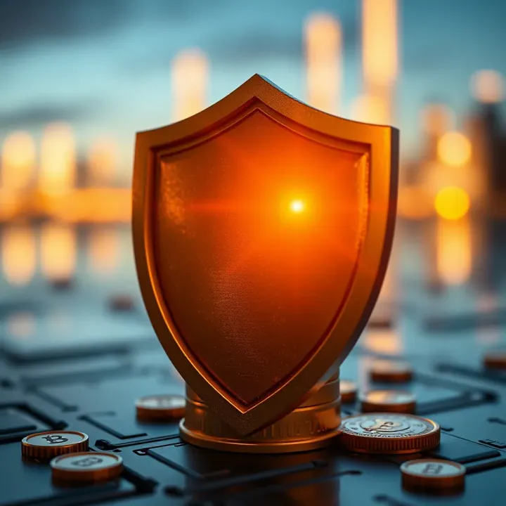 Illustration of security shield symbolizing safe investments with Cotex Corretora
