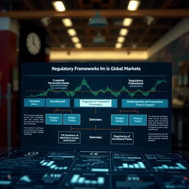 Diagram showing regulatory framework and investment strategies related to derivatives in Brazil and global markets