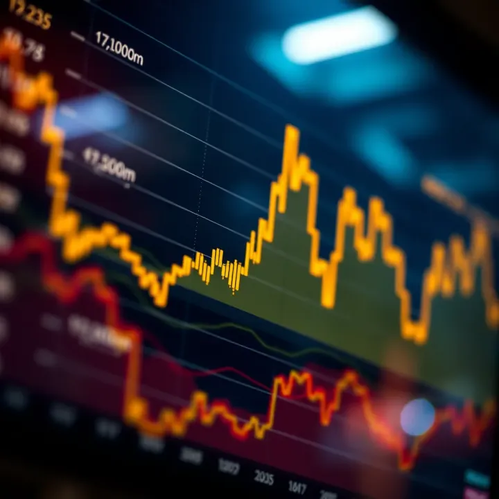 Graph showing EOS price trends and market fluctuations over time
