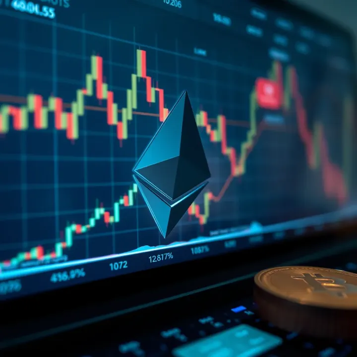 Chart depicting expert predictions and market event impacts on Ethereum