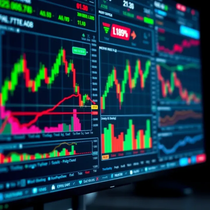 Overview of forex trading platform interface displaying currency charts and trading tools