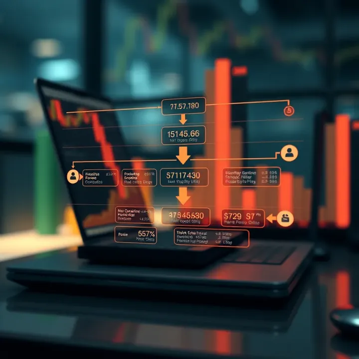 Diagram illustrating the structure and flow of online Forex trading in Brazil