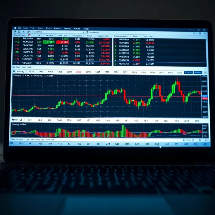 Chart showing common Forex trading strategies and risk management techniques