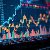 Graph showing automated trading algorithms influencing financial market trends