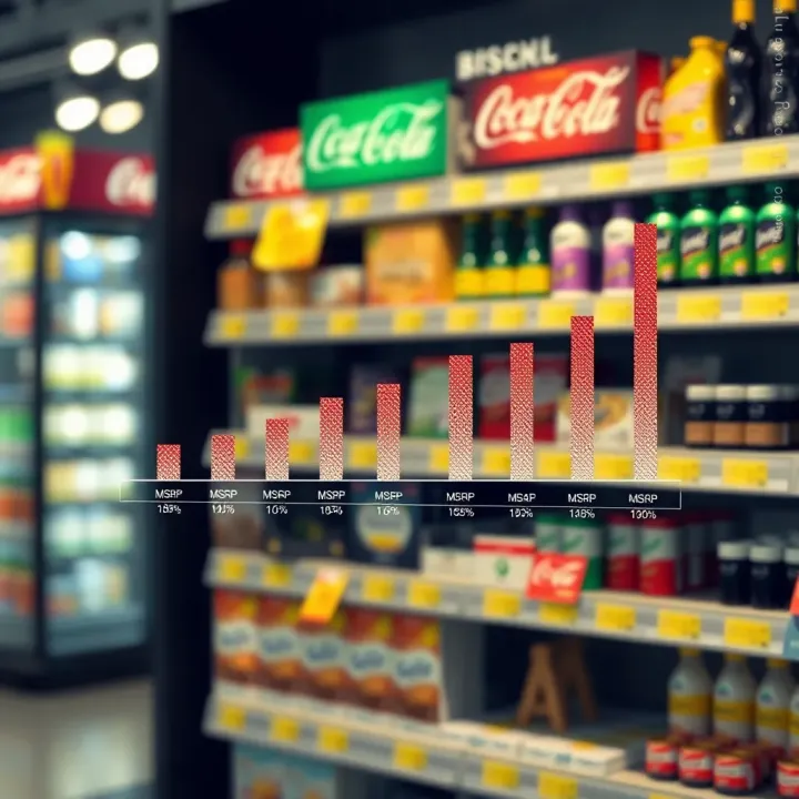 Comparison chart showing MSRP impact on consumer decisions and market pricing for goods in Brazil