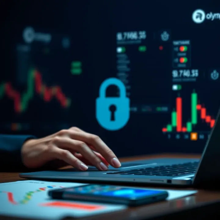 Visual representation of user trust and secure financial operations in trading
