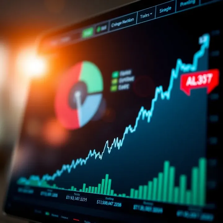 Graph showing upward trends with key trading strategies highlighted for maximizing profits