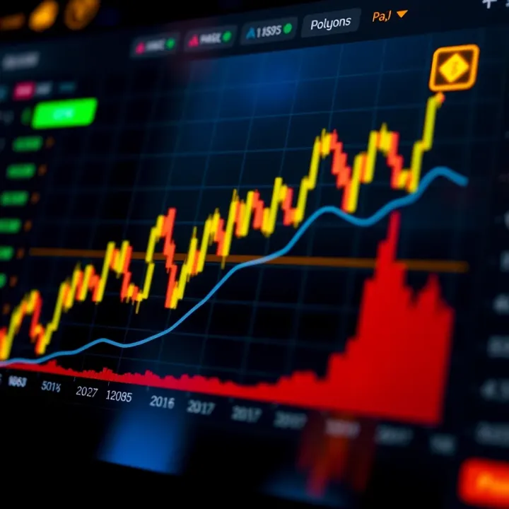Graph showing price trends and market fluctuations of Polygon cryptocurrency