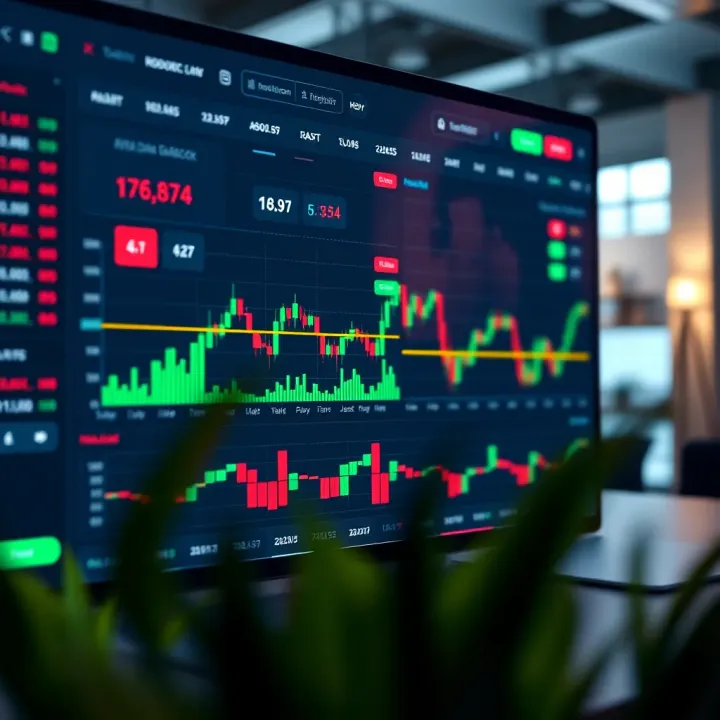User interface showcasing Quootex trading platform with charts and asset options
