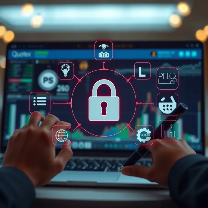 Graphical representation of security features and user account protection