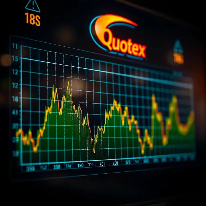 Graph illustrating investment trends and risk management strategies using Quotex Sign