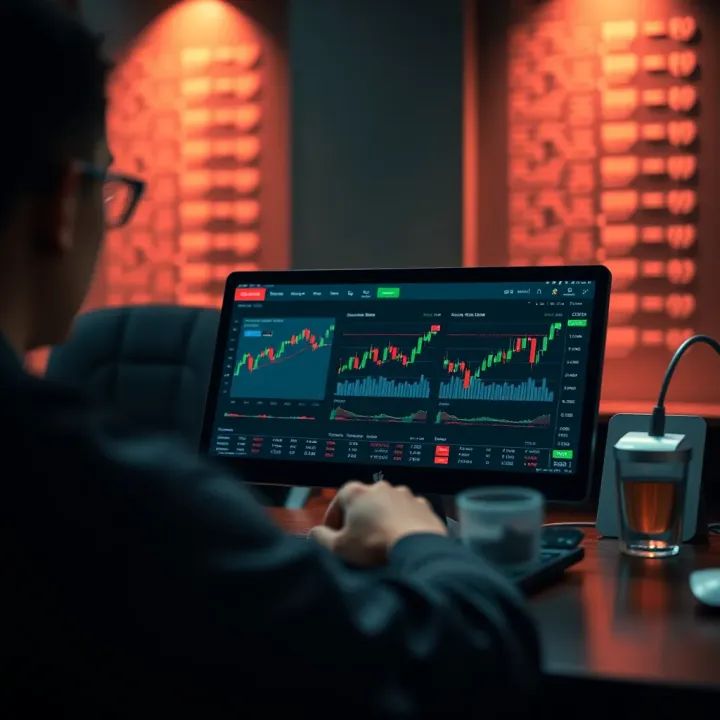 Illustration of a secure online trading platform for investing in government and private bonds