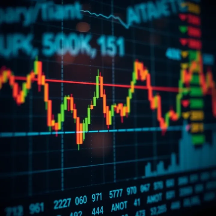 Graph displaying rapid fluctuations in binary options trading within short timeframes