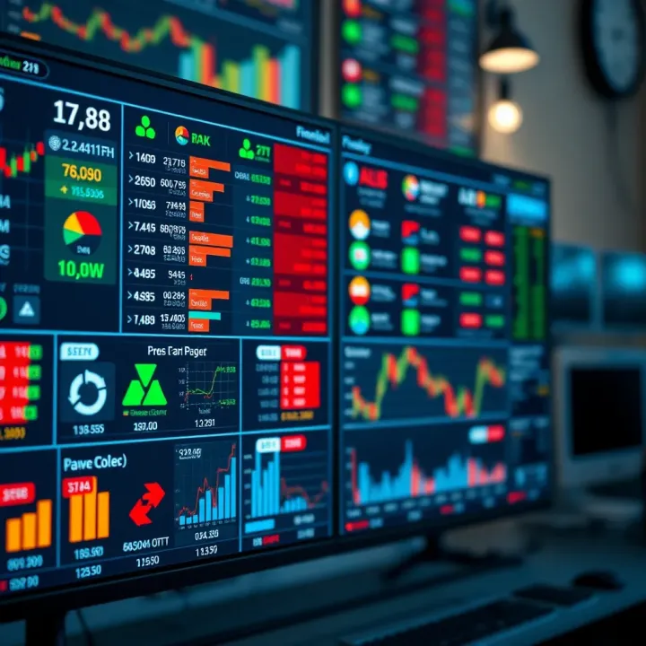 Interface displaying diverse financial assets available for trading on IQ Option platform